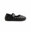 Girls Black Velcro Strap School Shoes SK0074