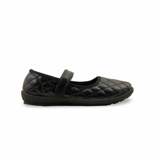 Girls Black School Shoes SK0075