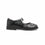 Girls Black Velcro Strap School Shoes SK0087