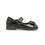 Girls Black Velcro Strap School Shoes SK0088