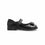 Girls Black Velcro Strap School Shoes SK0089