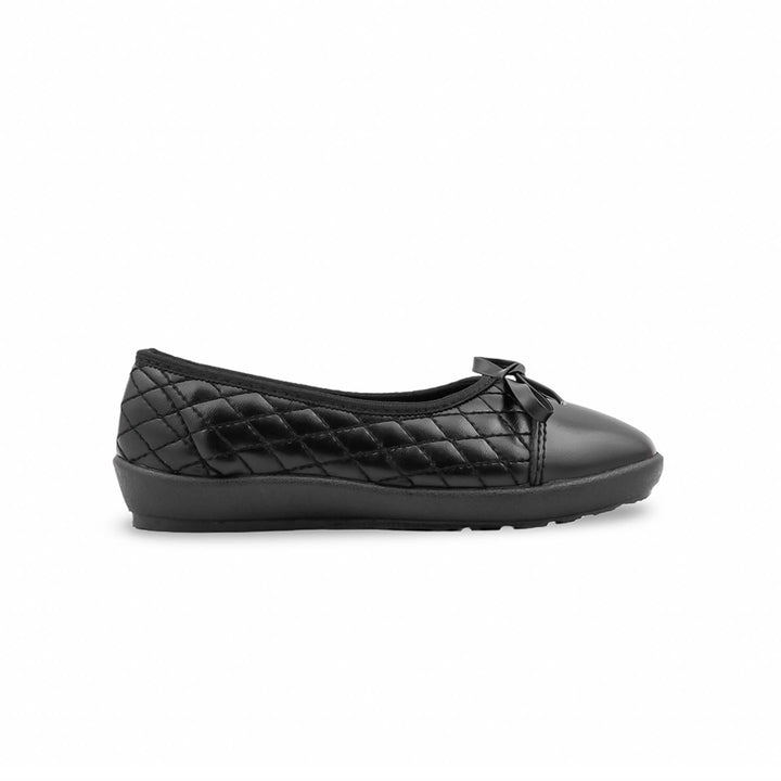 Girls Black School Pumps SK0120