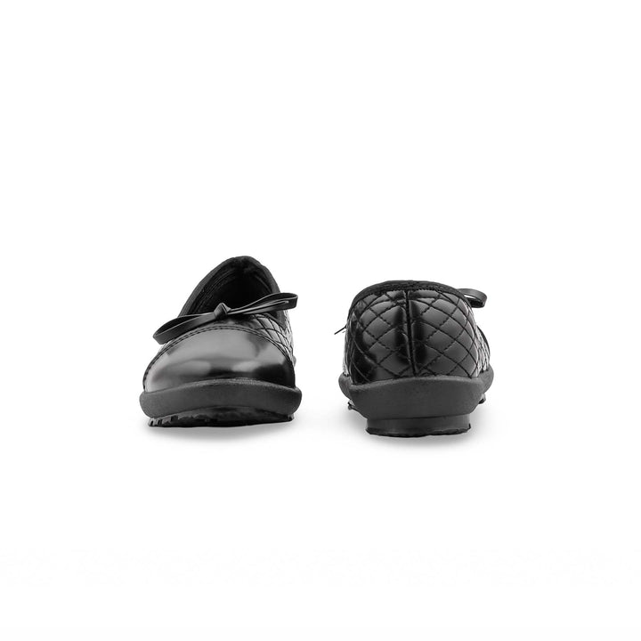 Girls Black School Pumps SK0121