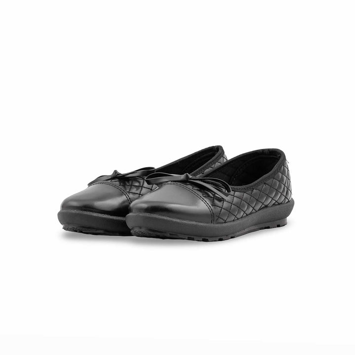 Girls Black School Pumps SK0121