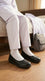 Girls Black School Pumps SK0125