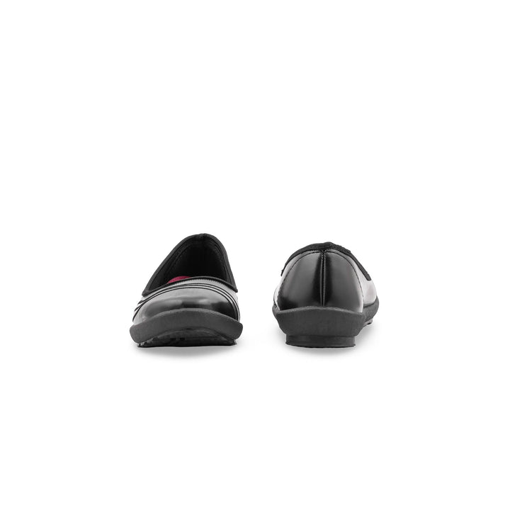 Girls Black School Pumps SK0125
