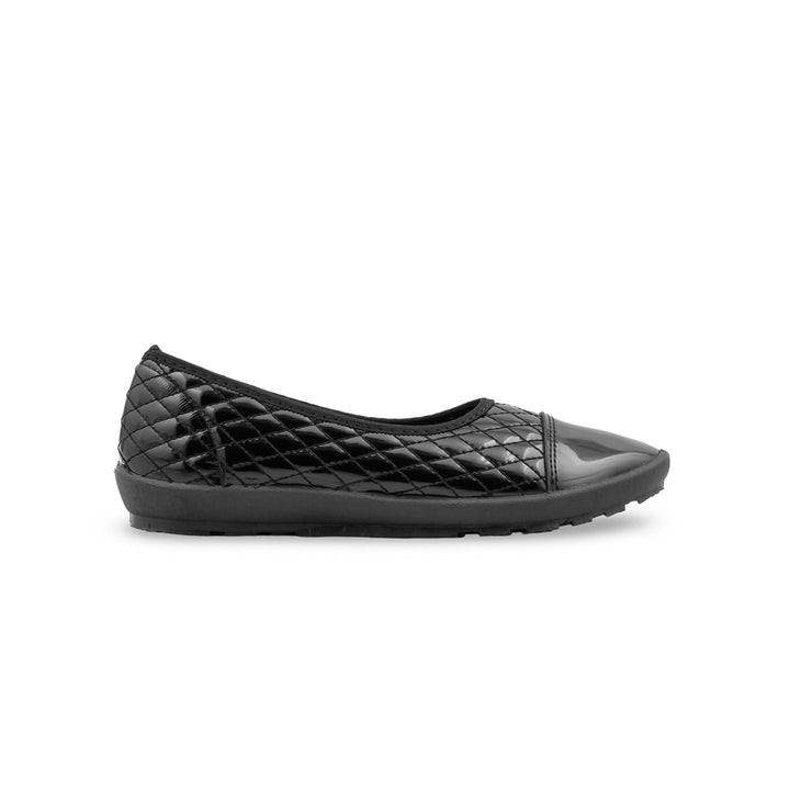 Girls Black School Pumps SK0127
