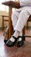 Girls Black Velcro Strap School Shoes SK0154