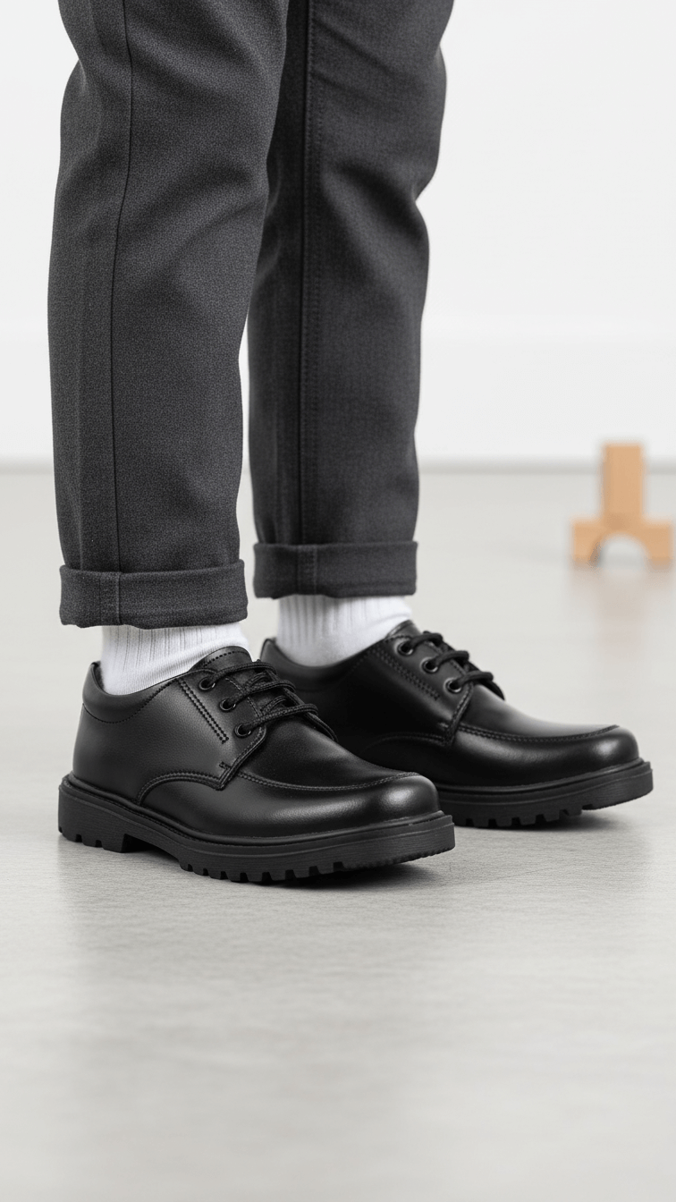 Boys Lace Up School Shoes SK1065