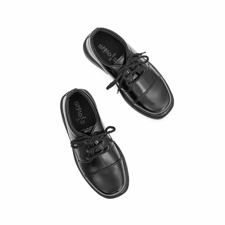 Boys Black School Shoes SK1068