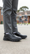 Boys Black Lace Up School Shoes SK1079