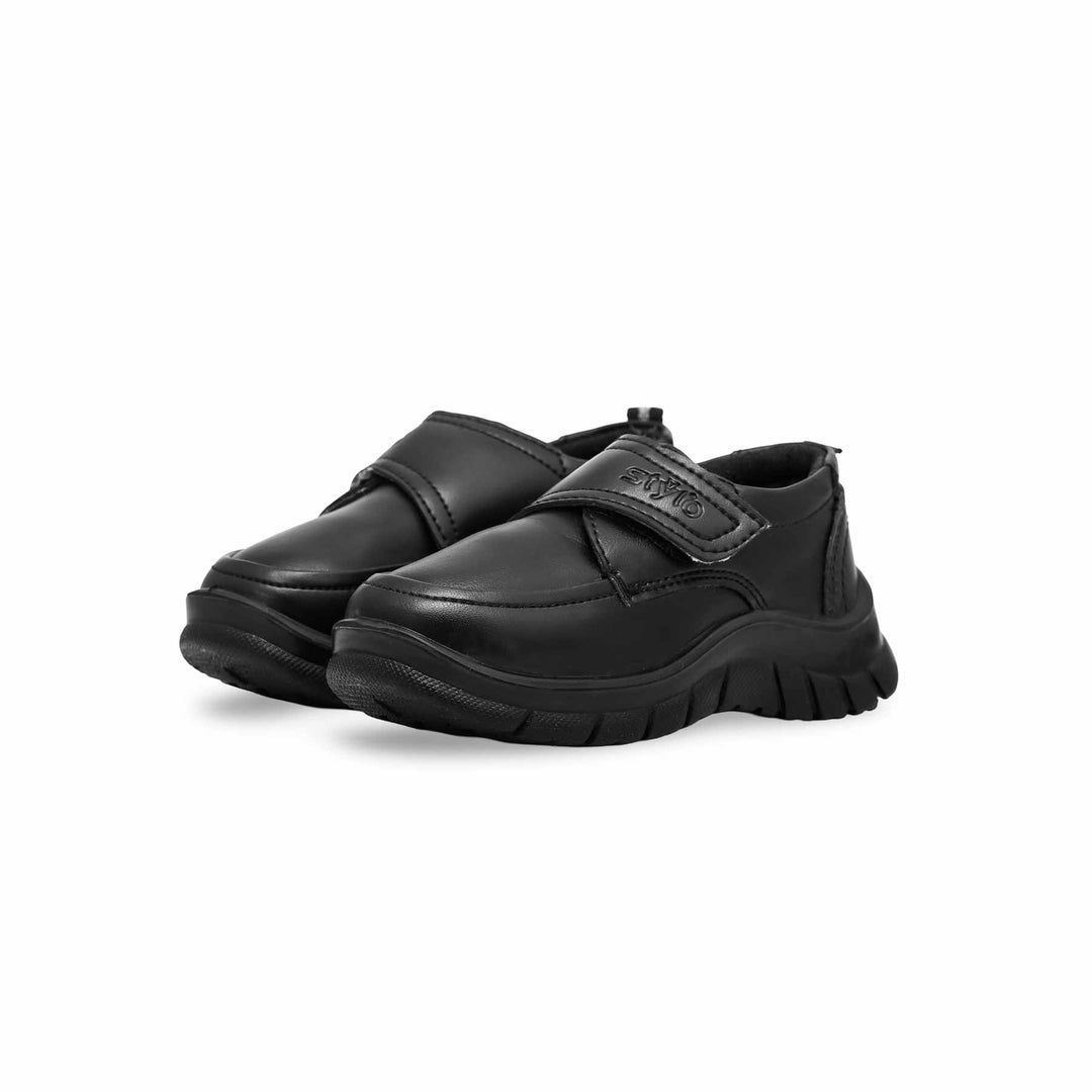 Boys Black School Shoes SK1080