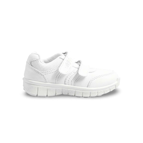 Boys White Sports School Shoes SK1095