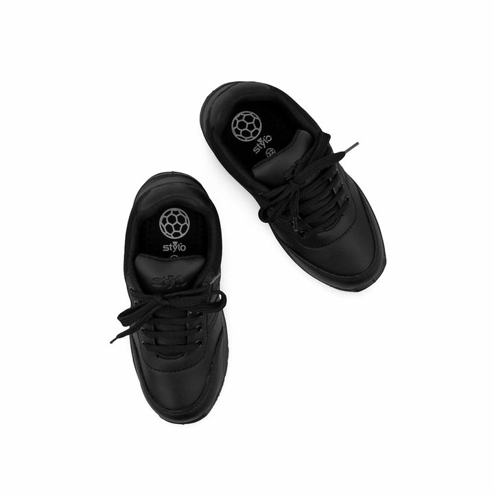Boys Black Sports School Shoes SK1096