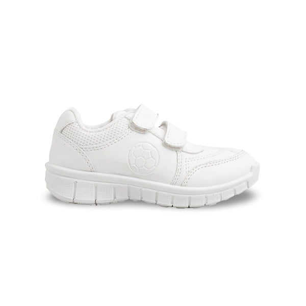 Boys White Sports School Shoes SK1097