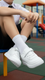 Boys White Sports School Shoes SK1098
