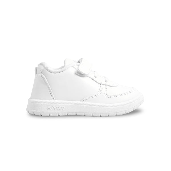 Boys White Sports School Shoes SK1098