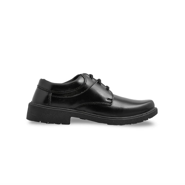 Boys Black Lace Up School Shoes SK1101