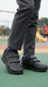 Boys Black Velcro Strap School Shoes SK1104