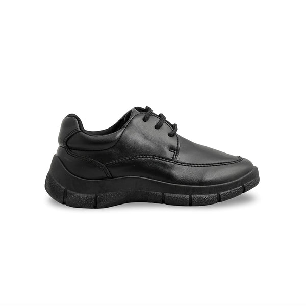 Boys Black Lace Up School Shoes SK1113