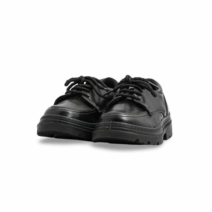 Boys Black Lace Up School Shoes SK1115