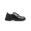 Boys Black Velcro Strap School Shoes SK1118