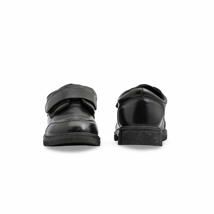 Boys Black Velcro Strap School Shoes SK1118