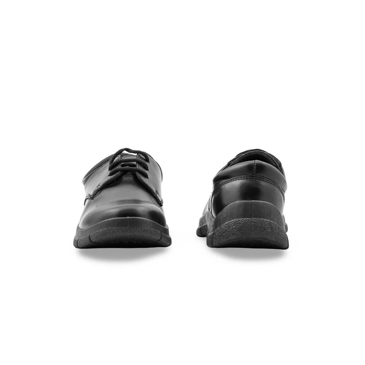 Boys Black Lace Up School Shoes SK1120