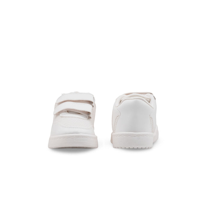 Boys White Sports School Shoes SK1121