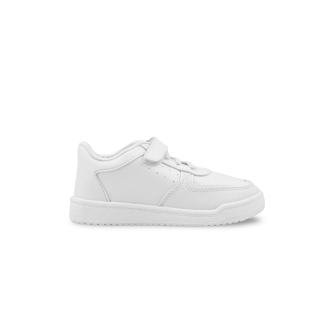 Boys White Sports School Shoes SK1122