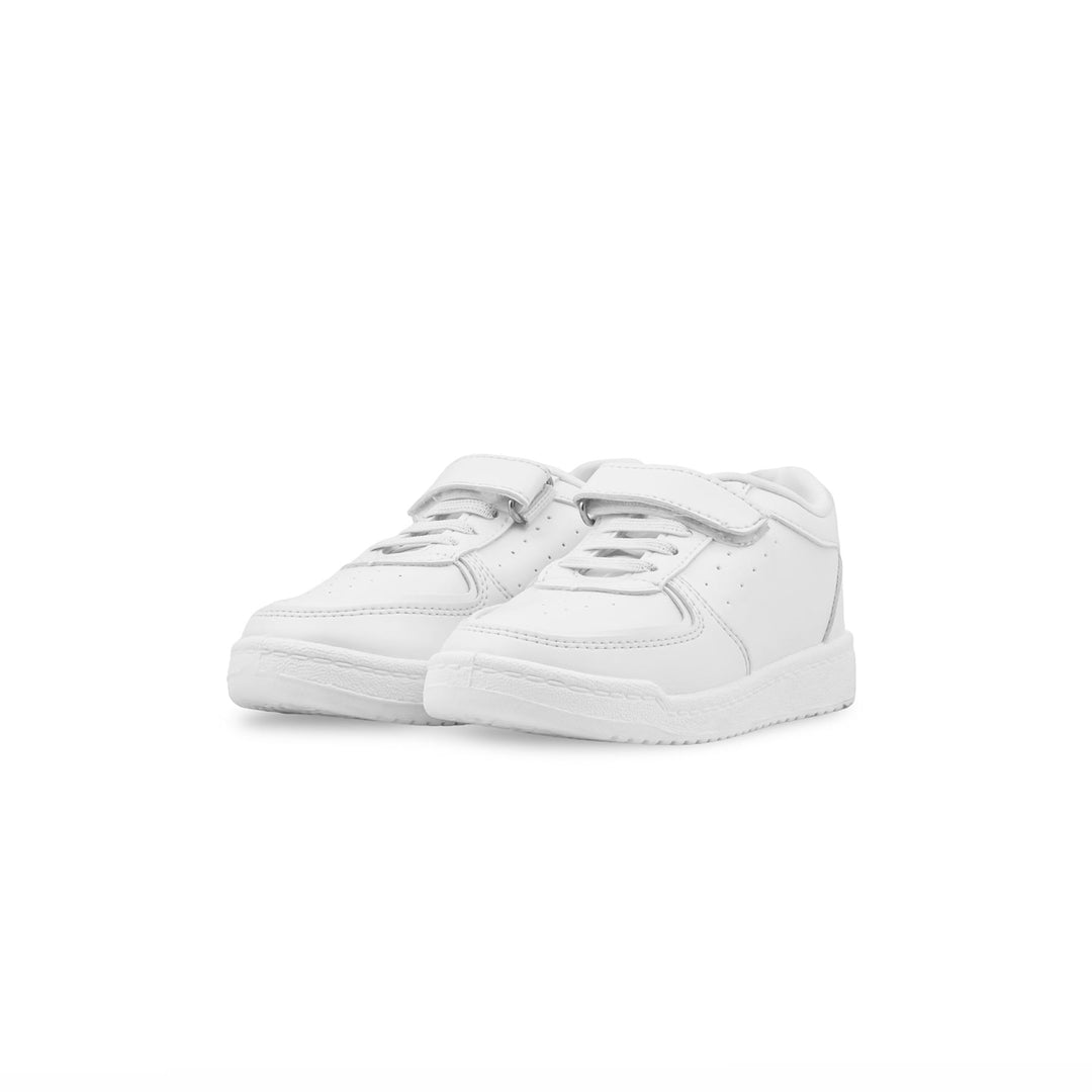 Boys White Sports School Shoes SK1122