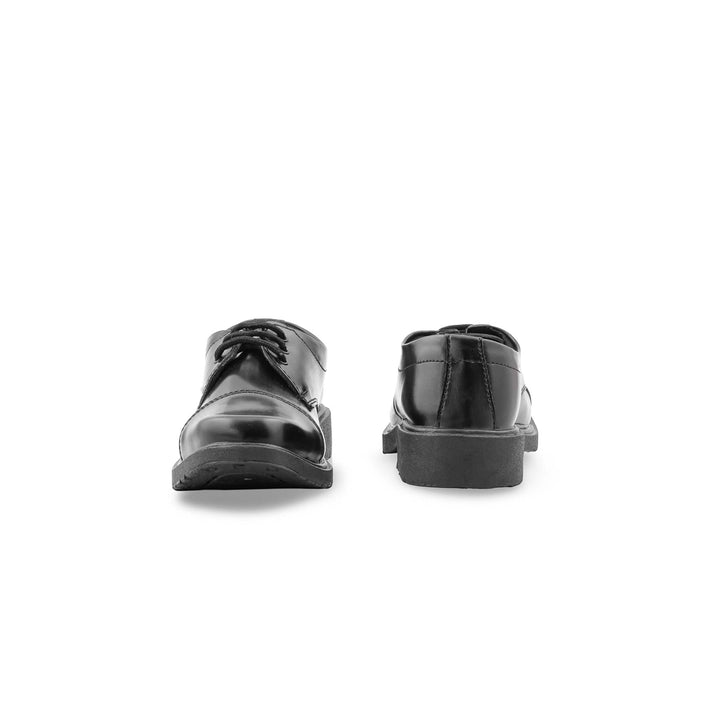 Boys Black Lace Up School Shoes SK1133