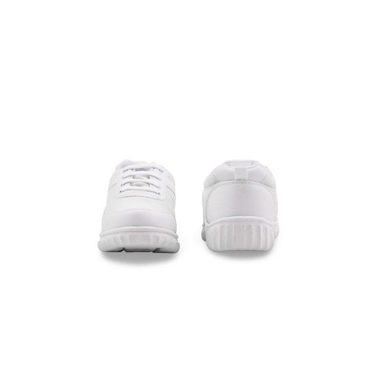 Boys White Sports School Shoes SK1156