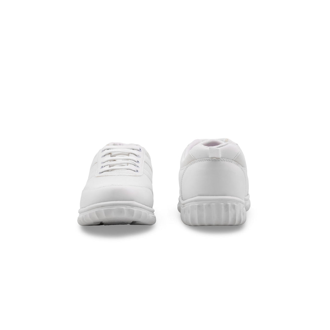 Boys White Sports School Shoes SK1157