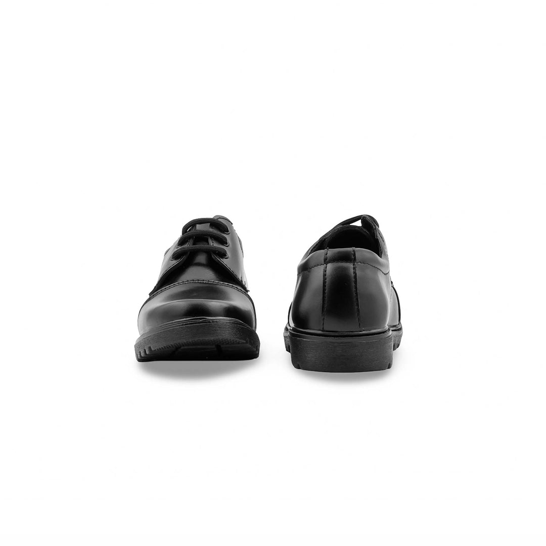 Boys Black Lace Up School Shoes SK1162