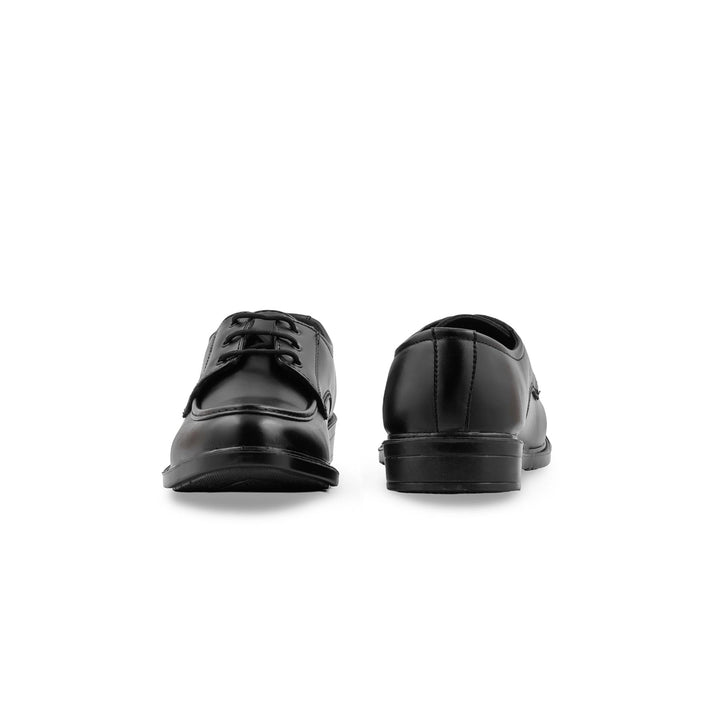 Boys Black Lace Up School Shoes SK1164