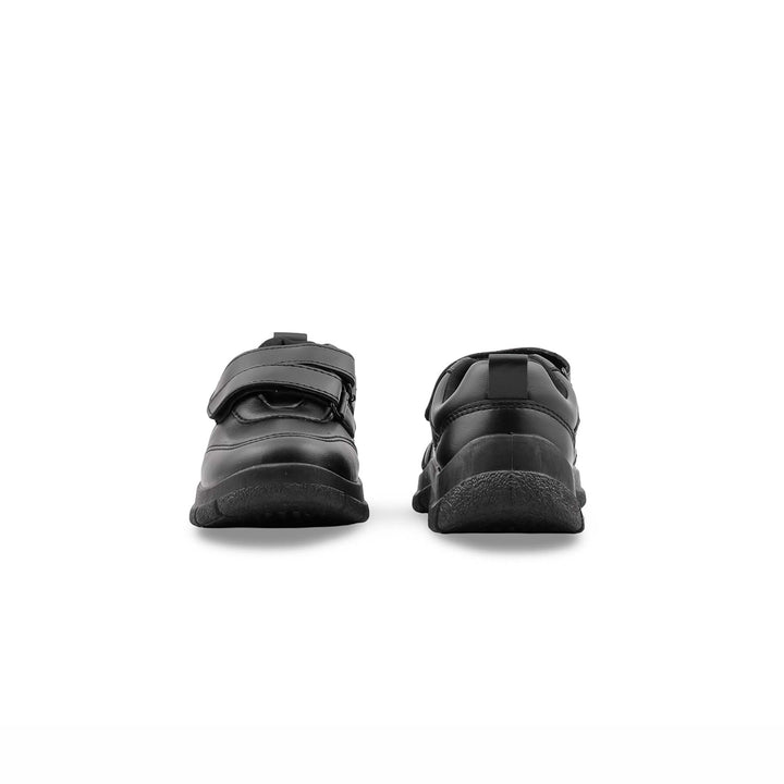 Boys Black Dual Strap School Shoes SK1171