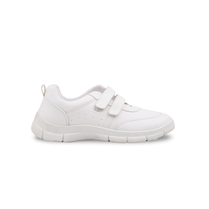 Boys White Sports School Shoes SK1172