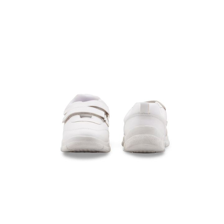 Boys White Sports School Shoes SK1172