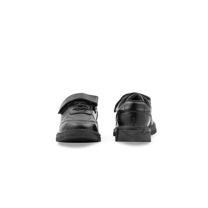 Boys Black Velcro Strap School Shoes SK1175