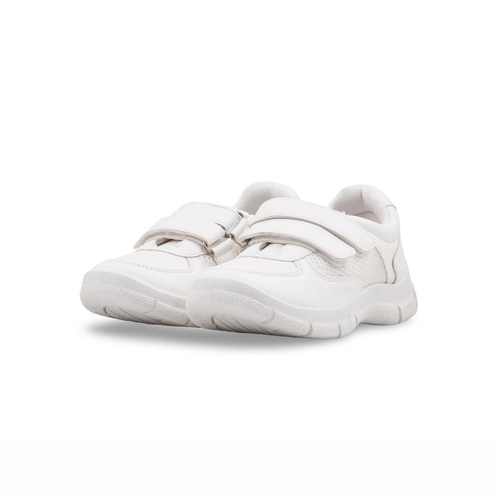 Boys White Sports School Shoes SK1181