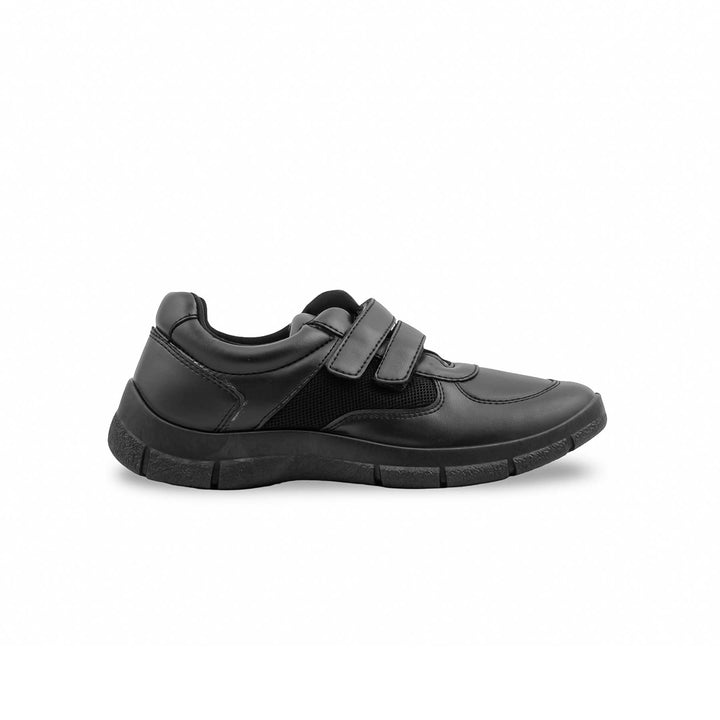 Boys Black Dual Strap School Shoes SK1182