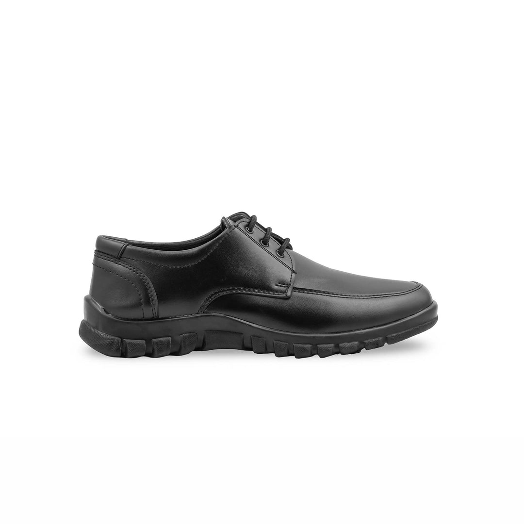 Boys Black Lace Up School Shoes SK1183