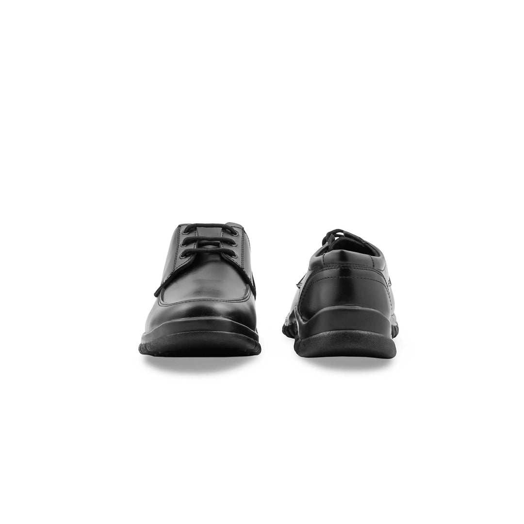 Boys Black Lace Up School Shoes SK1183