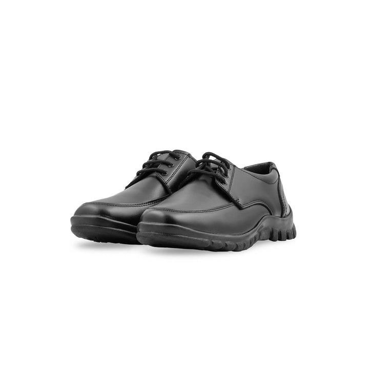 Boys Black Lace Up School Shoes SK1183