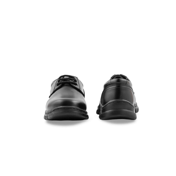 Boys Black Lace Up School Shoes SK1184