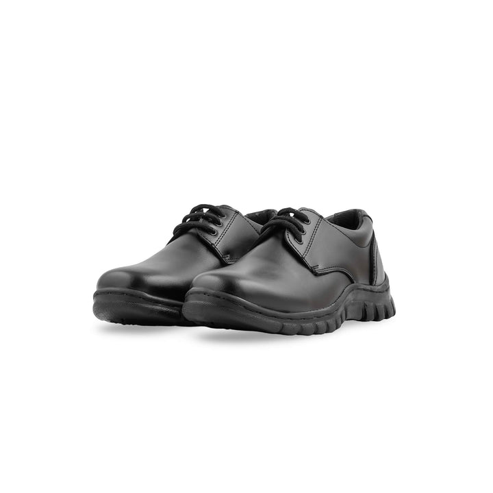 Boys Black Lace Up School Shoes SK1184