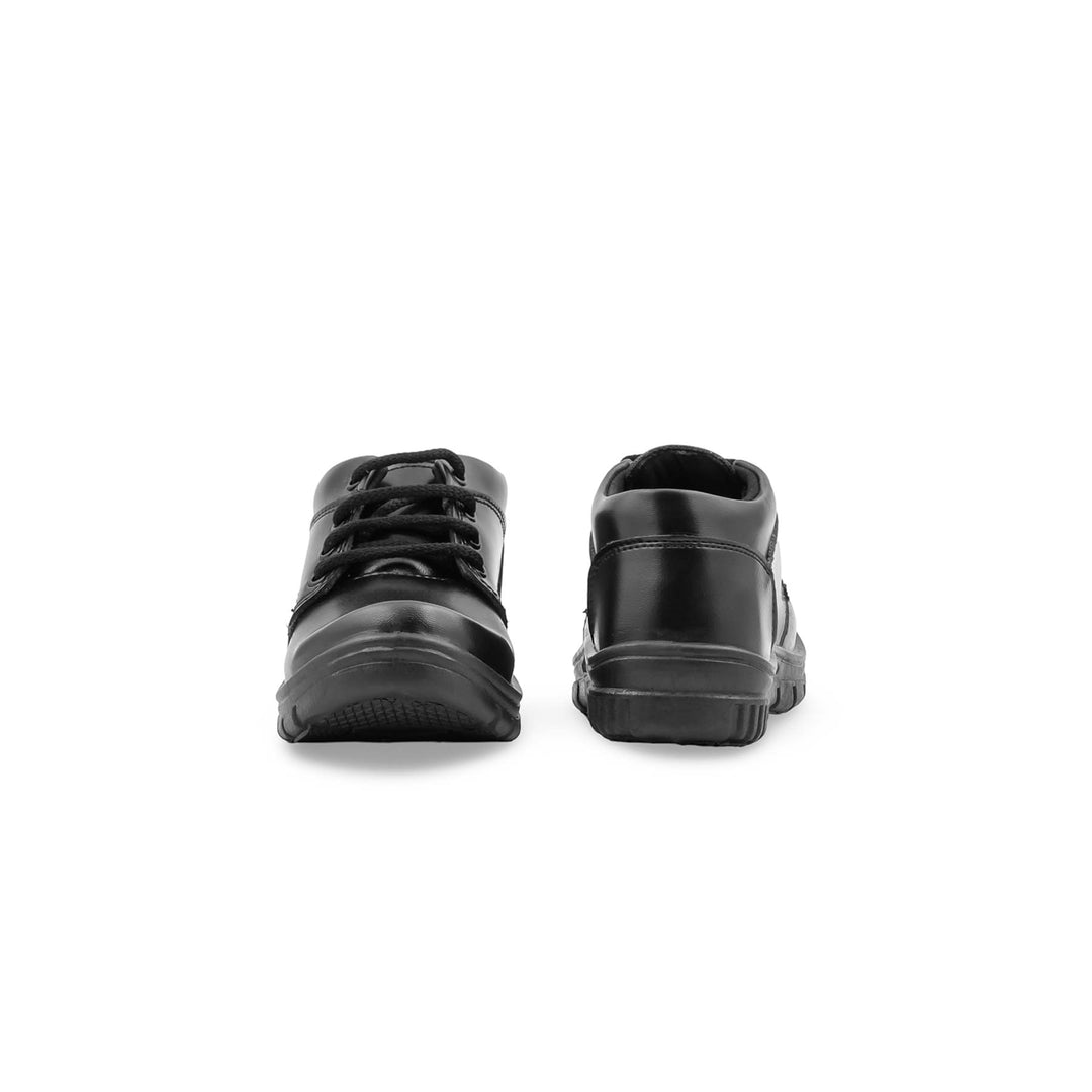 Boys Black Lace Up School Shoes SK1187