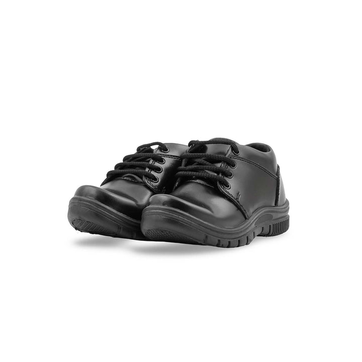 Boys Black Lace Up School Shoes SK1187