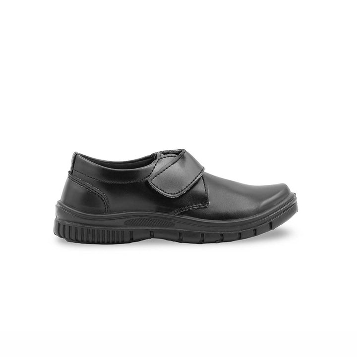 Boys Black Velcro Strap School Shoes SK1190